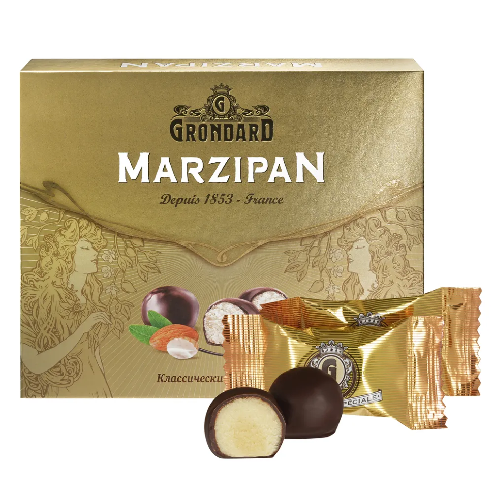  TM Grondard      (10836) Конфеты глазированные Марципановые Классика, 126г    в Заринске
