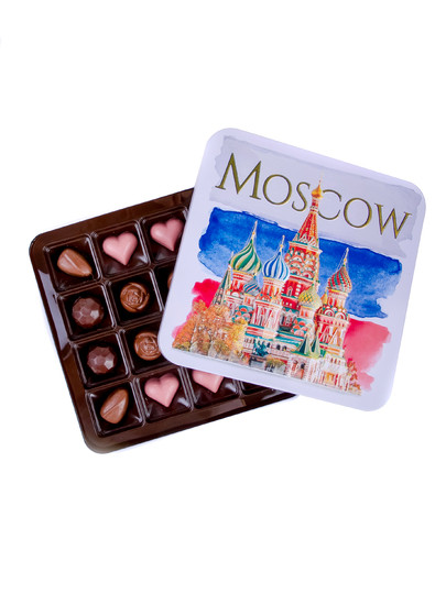 №1 TM LORD Конфеты шоколадны MOSCOW(металлическая коробка)195г) в Заринске