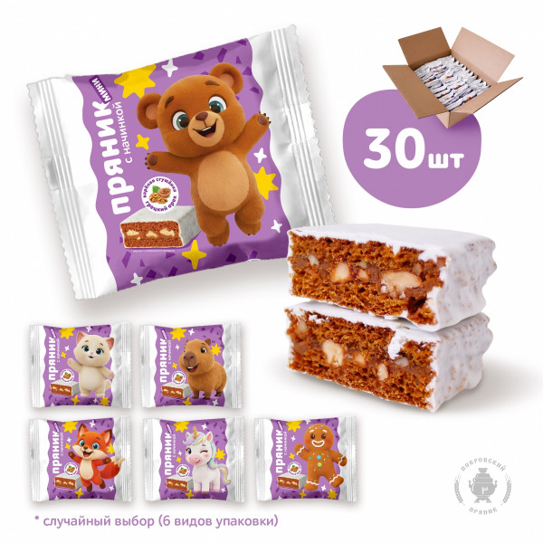 №2 Пряник МИНИ  коробка (30шт по 60г) в Заринске